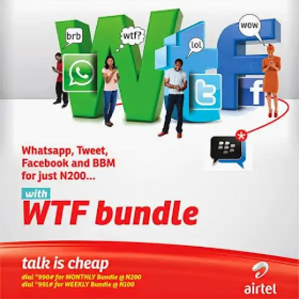 Airtel Introduced New Data Plan Called "WTF", Will You Rock it?